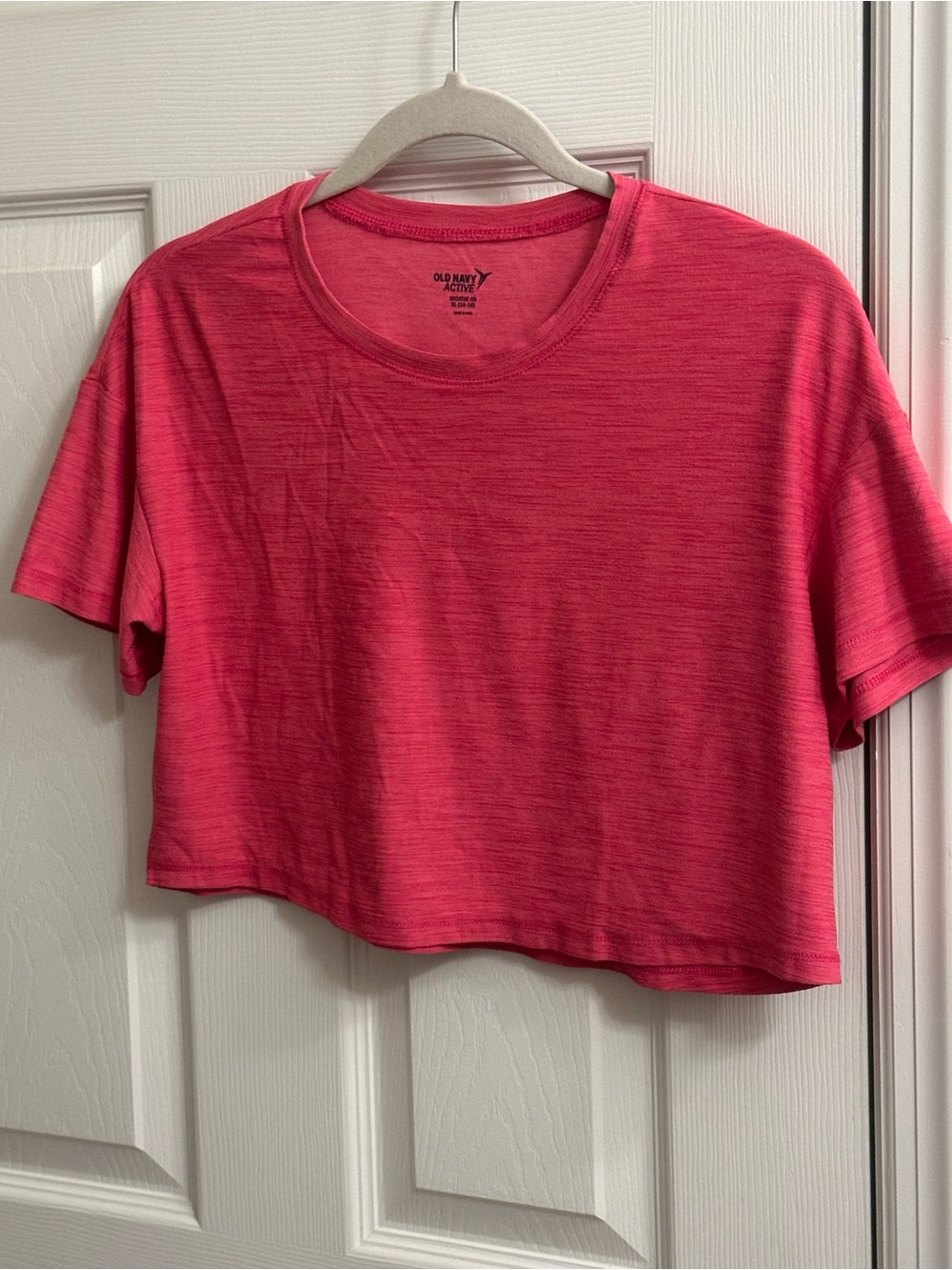 Old Navy ON Active Breathe On Girls Size XL 14-16 Crop Pink Short Sleeve Shirt